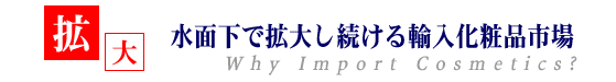 【拡大】水面下で拡大し続ける輸入化粧品市場
